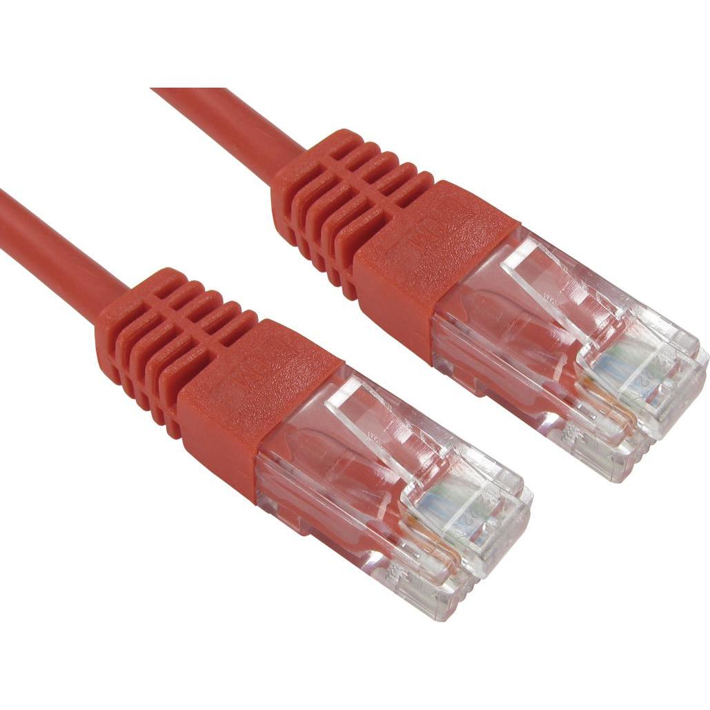 Cables Direct 5m Cat5e Utp Pvc Inj Mdd Cbl - Red 0 (CAT5, 5 m), Netzwerkkabel