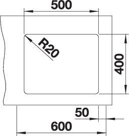 Produktbild Blanco Etagon 500-U (Unterbauspüle, 46 cm, 53 cm)