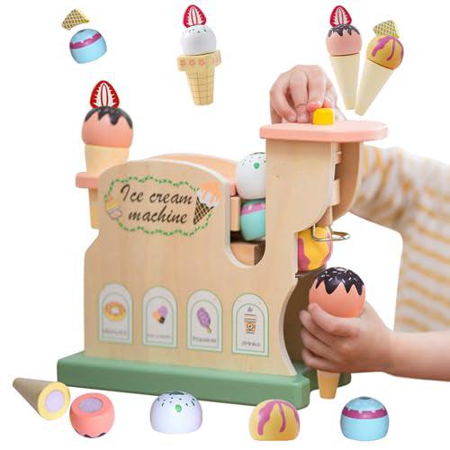 Activity Board Ice cream maker wooden toy, children's kitchen