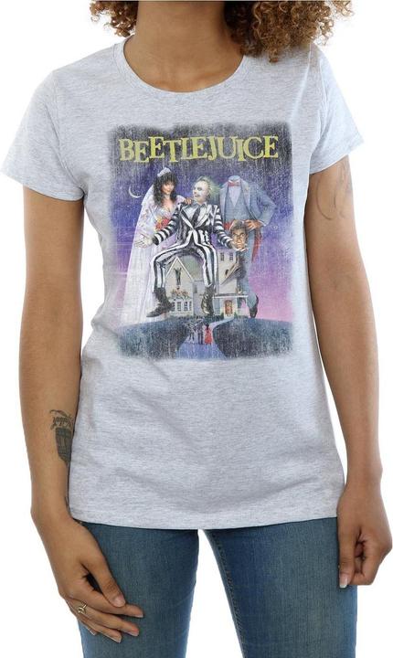 Produktbild Beetlejuice Distressed Poster TShirt aus Baumwolle (S)