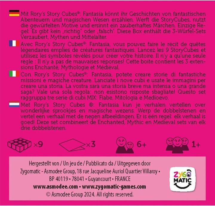 Immagine prodotto Zygomatic Rory s Story Cubes Fantasia (Italiano, 1 - 10 Giocatori)