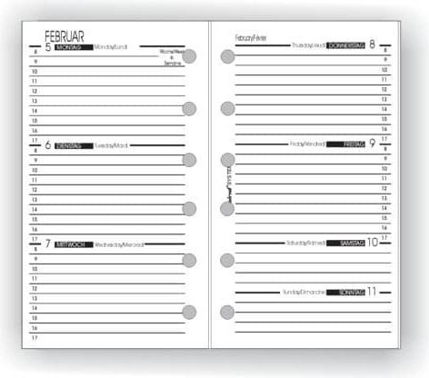 Bind Inserto calendario 2025 Mini (7,9 x 12,5 cm)