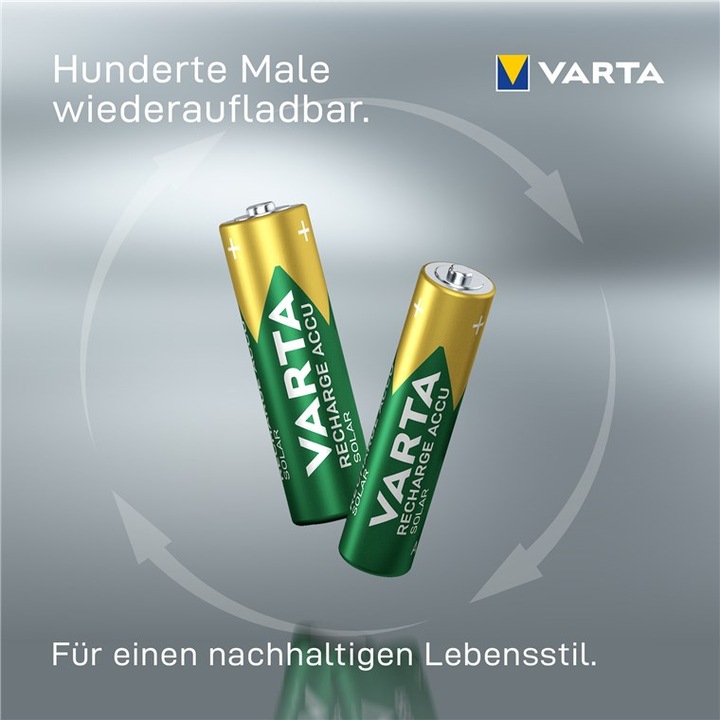 Image du produit Varta Recharger Accu Solar (2 pcs, AA, 800 mAh)