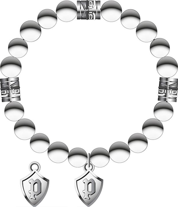 Actual product image Police Bracelet silver (19 cm, Perle, Metal)