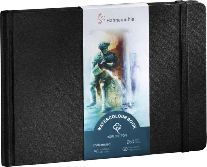 Actual product image Hahnemühle Skizzenbuch Watercolour Book 100% Cotton (A6, Plain, Hardcover)