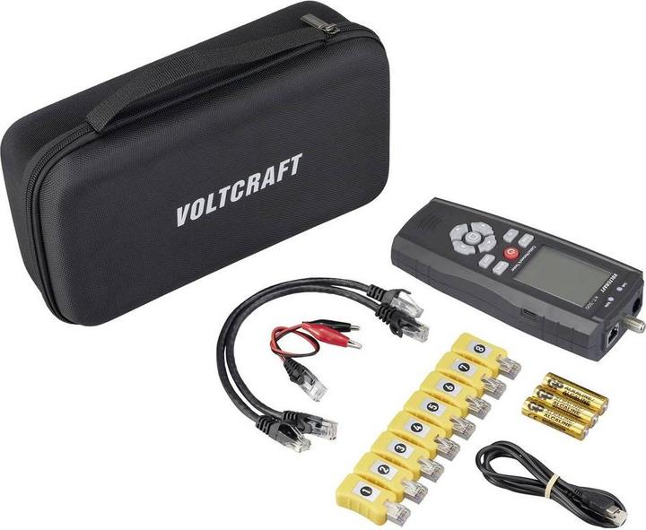 Produktbild Voltcraft Kabeltester VC-17497100 KT-300 Telekommunikation, Netzwerk (Kabeltester)