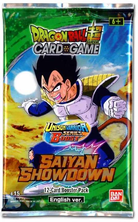 Produktbild Dragon Ball Saiyan Showdown B15 Booster - 1st Edition - Super Card Game - EN (Englisch, Booster Pack)