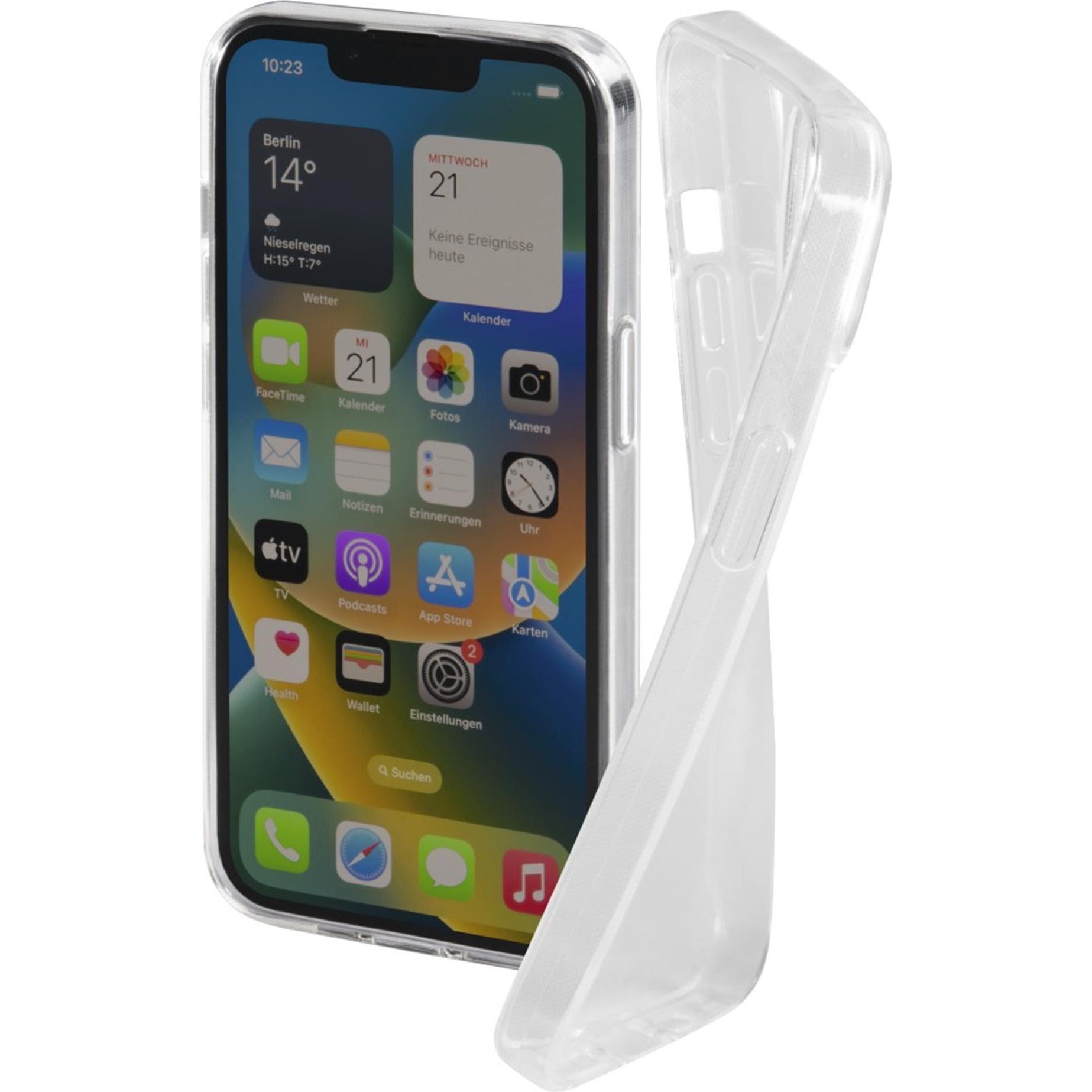 Hama Crystal Clear (Apple iPhone 14), Smartphone Hülle, Transparent