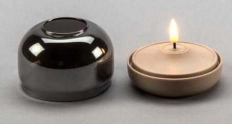 Produktbild LED Kerze sandiger Sockel 1835-970 1835-970 6h Timer D8,5 H7,5cm AA excl. (1x)