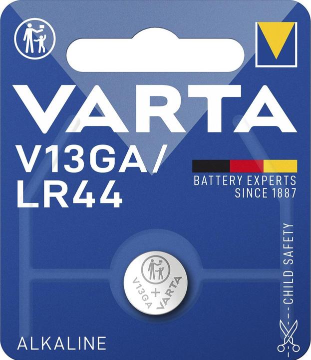Varta Electronics V13GA (1 pz., LR44, 138 mAh)