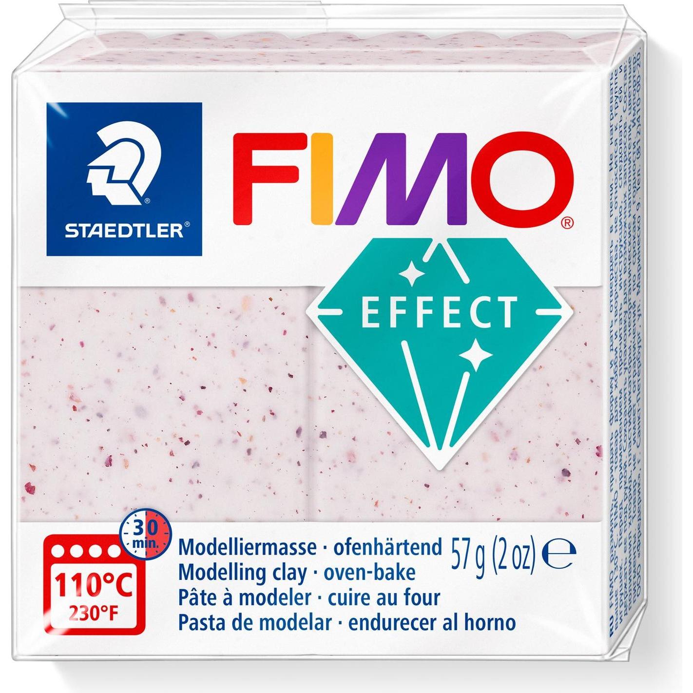 6x Fimo Effect Soft Knete botanisches Pink 57gr.