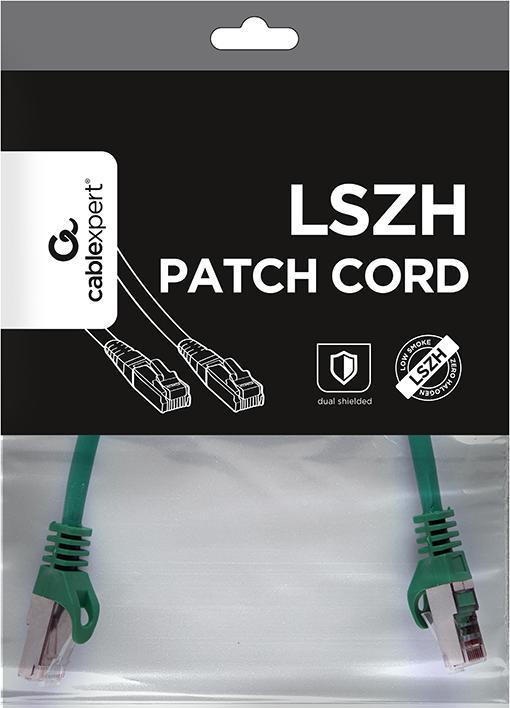 Actual product image Gembird PP6A-LSZHCU-G-0.25M (S/FTP, CAT6a, 0.25 m)