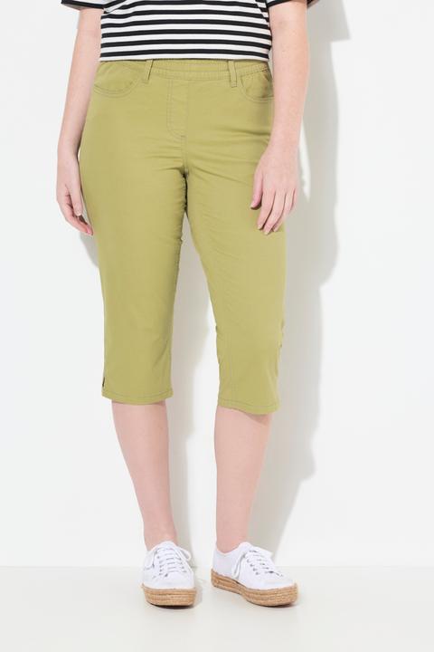 Produktbild Ulla Popken Caprihose, Saumschlitze, Gürtelschlaufen (56)