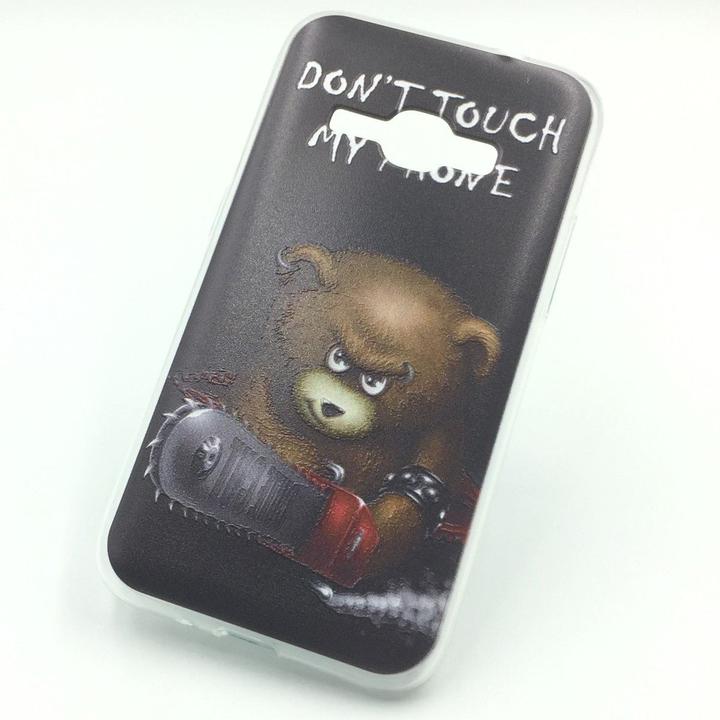Produktbild König Design Schutz Handy Hülle für Samsung Galaxy J1 (2016) Case Cover Bumper Etuis Schwarz (Samsung Galaxy J1 (2016))