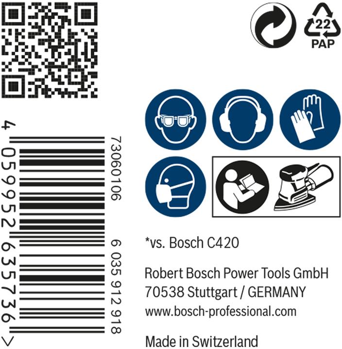 Produktbild Bosch Professional Zubehör EXPERT M480 Schleifnetz, 100 x 150 mm, G 80, 50 Stück (80)