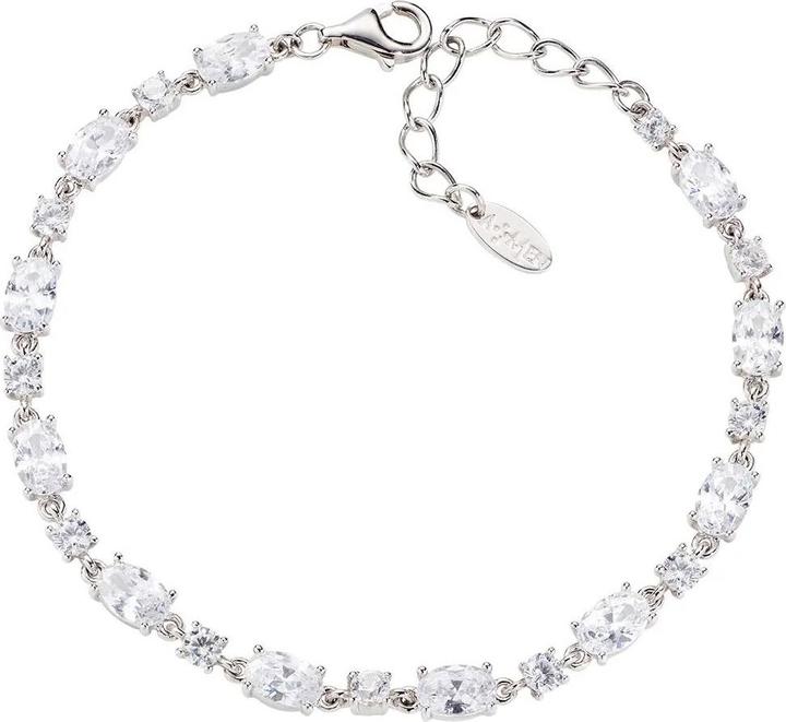 Immagine prodotto Amen Bracciale tennis con taglio ovale (19 cm, Argento 925)