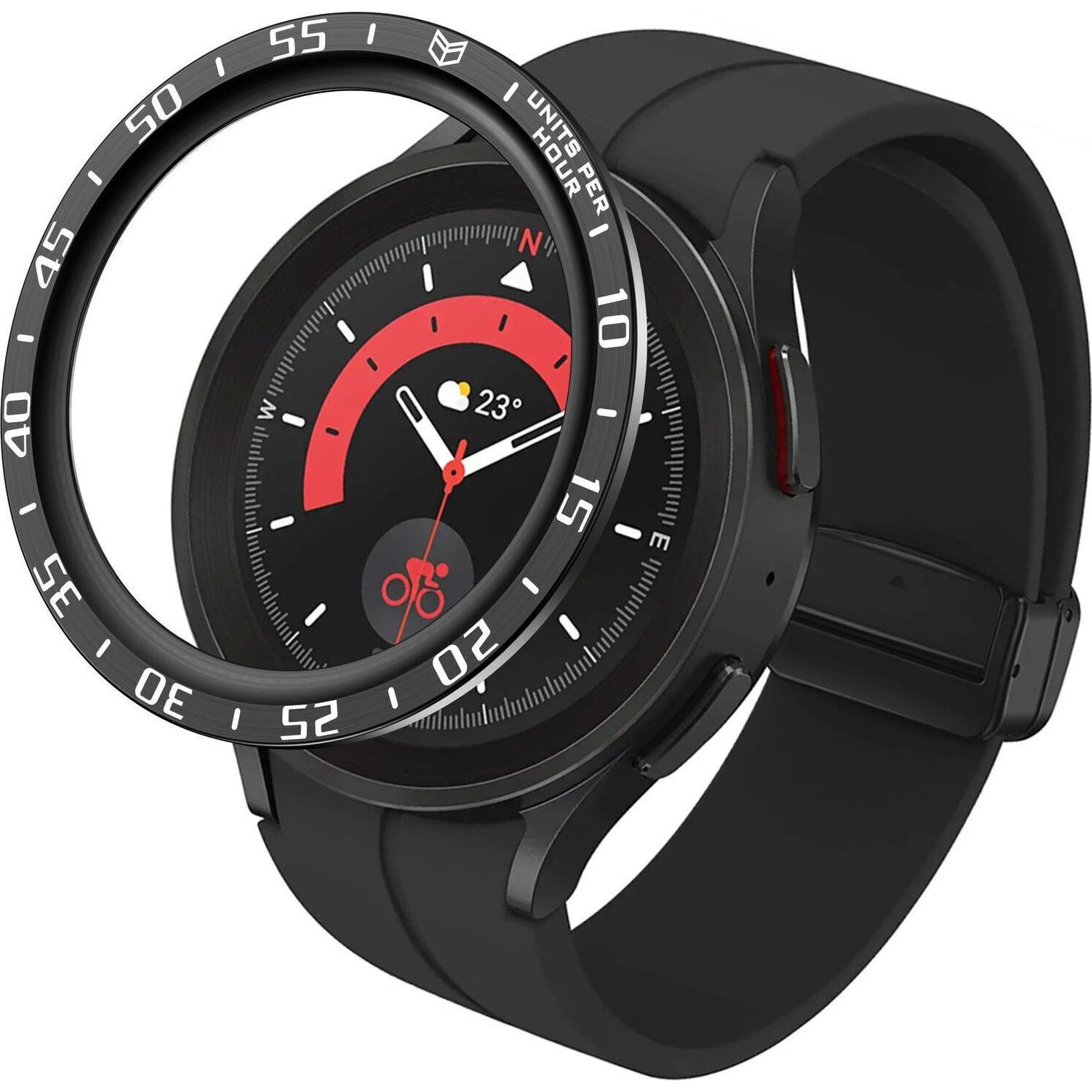 Strap-it Lünettenring, Smartwatch Zubehör, Schwarz