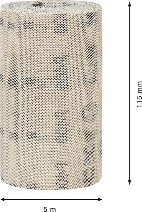 Image du produit Bosch Professional Zubehör EXPERT M480 Rouleau abrasif en filet, 115 mm, 5 m, G 400 (400)