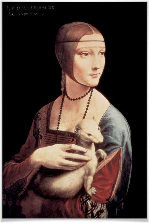 Actual product image Trenddeko da Vinci - The Lady with the Ermine (60 x 90 cm)