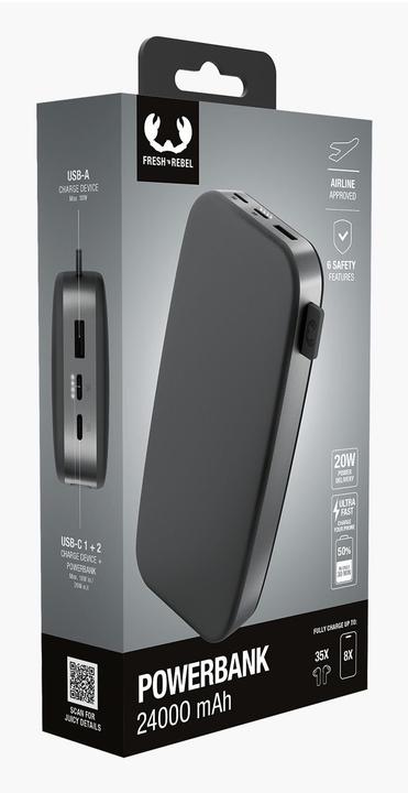 Actual product image Fresh'N Rebel Powerbank (24000 mAh, 20 W, 88.80 Wh)