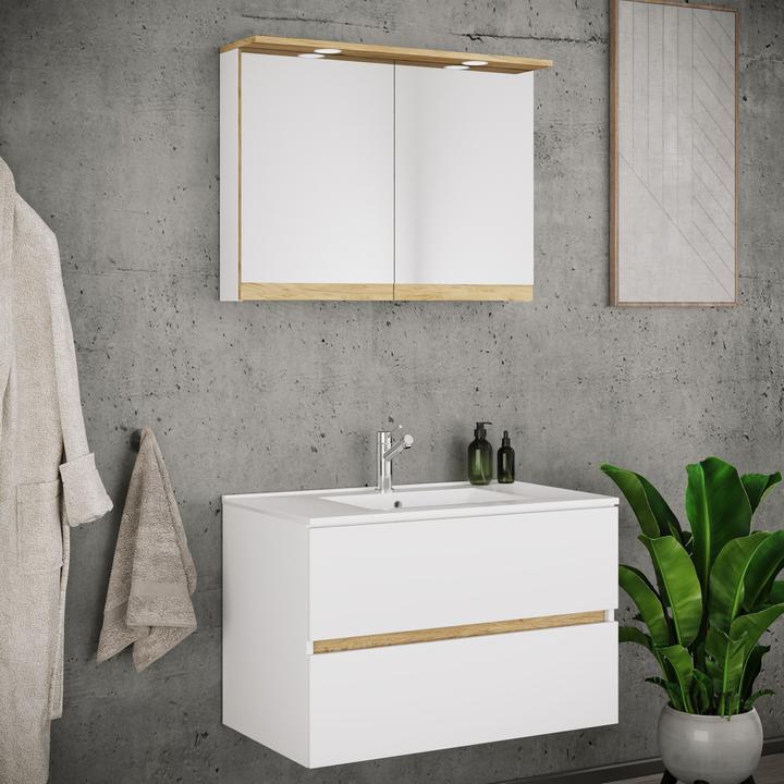 Produktbild VCM Badmöbel-Set mit Waschbecken Cosila-I 81