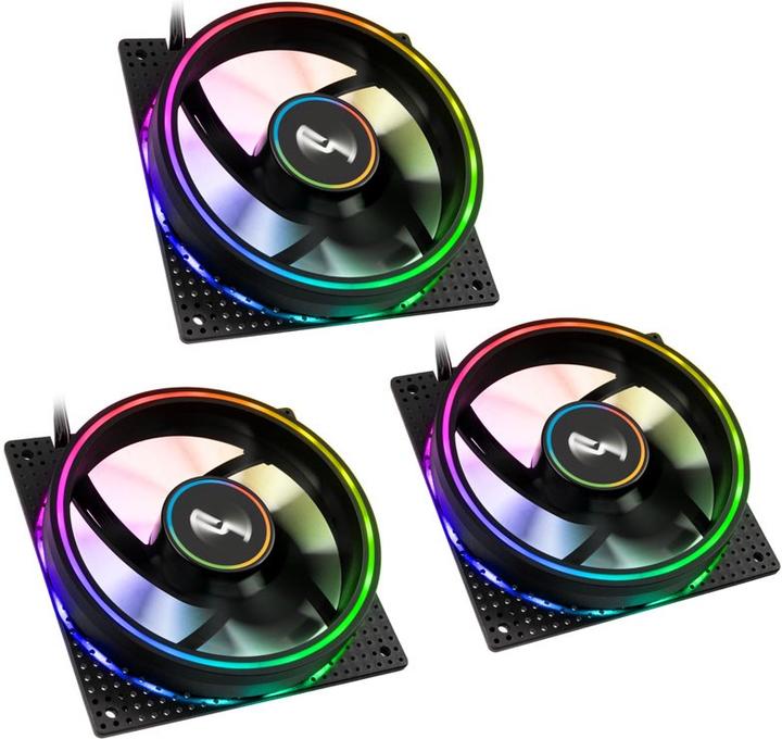 Produktbild Cryorig Crona S PWM Lüfter, ARGB, 3er Pack (120 mm, 3 x)