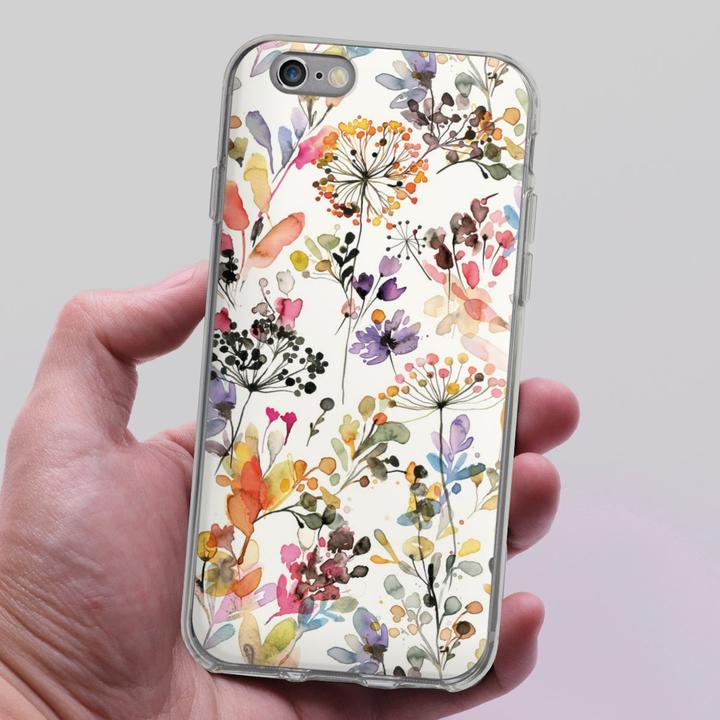 Produktbild DeinDesign Silikon Hülle für Apple iPhone 6 Handyhülle Case Smartphone Schutzhülle Blume Muster Pastell (Apple iPhone 6)