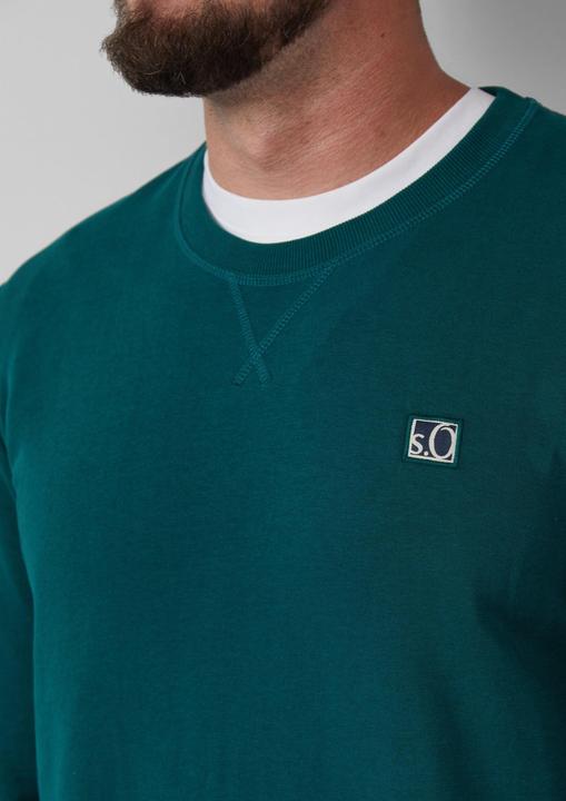 Produktbild s.Oliver Sweatshirt Sweatshirt aus Baumwollmix mit Crew Neck (XXL)