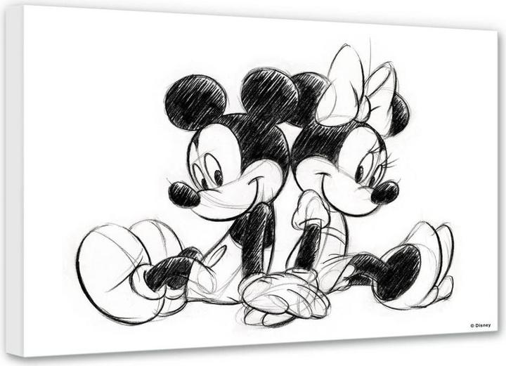 Mickey Mouse Topolino e Minnie (70 x 50 cm)