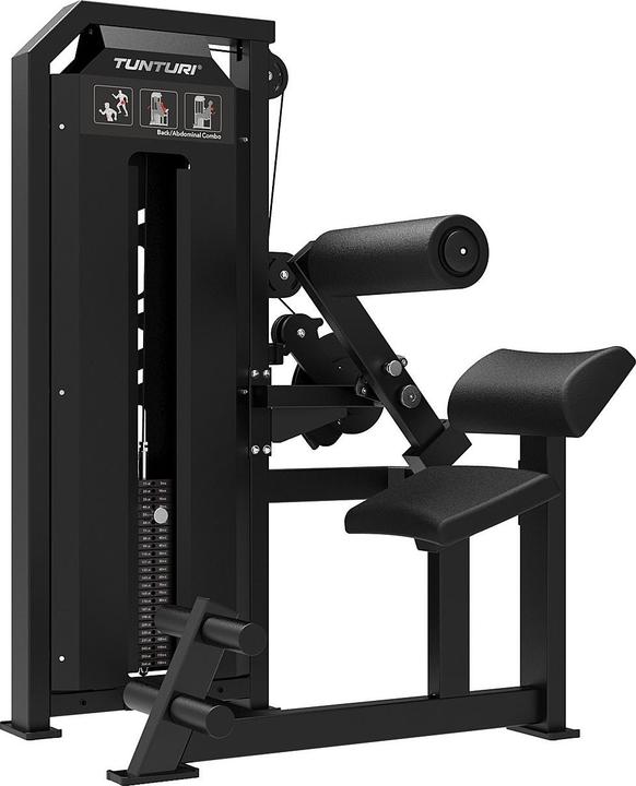 Tunturi Platinum Dual Back/Abdominal Combo Appareil pour abdominaux et dos avec empilement de poids