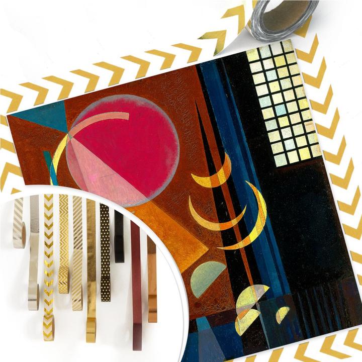 Actual product image Trenddeko Kandinsky - Sharp and calm (100 x 100 cm)