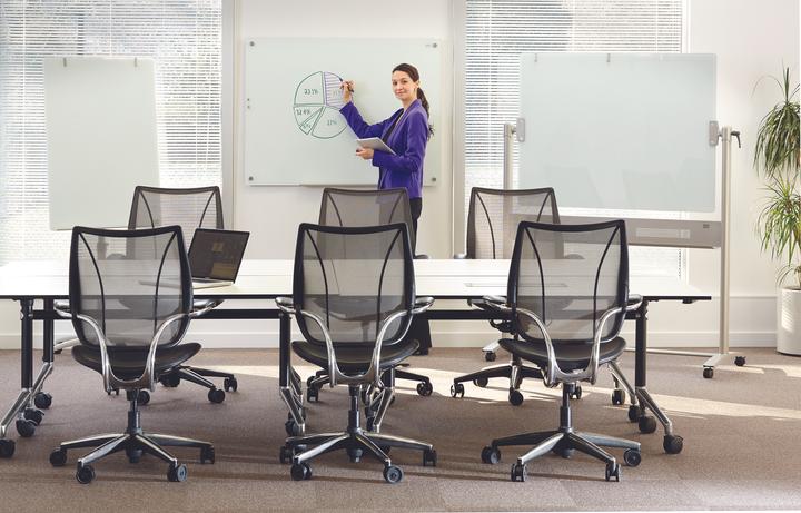Produktbild Nobo Glastafel Diamond mobil (120 x 90 cm)