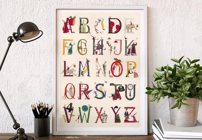 Image du produit Trenddeko Leffler - L'alphabet (30 x 24 cm)