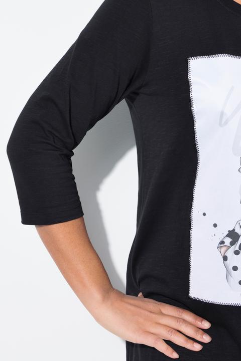Immagine prodotto Miamoda T-Shirt, A-Linie, Model-Motiv, Zipfelsaum (56)