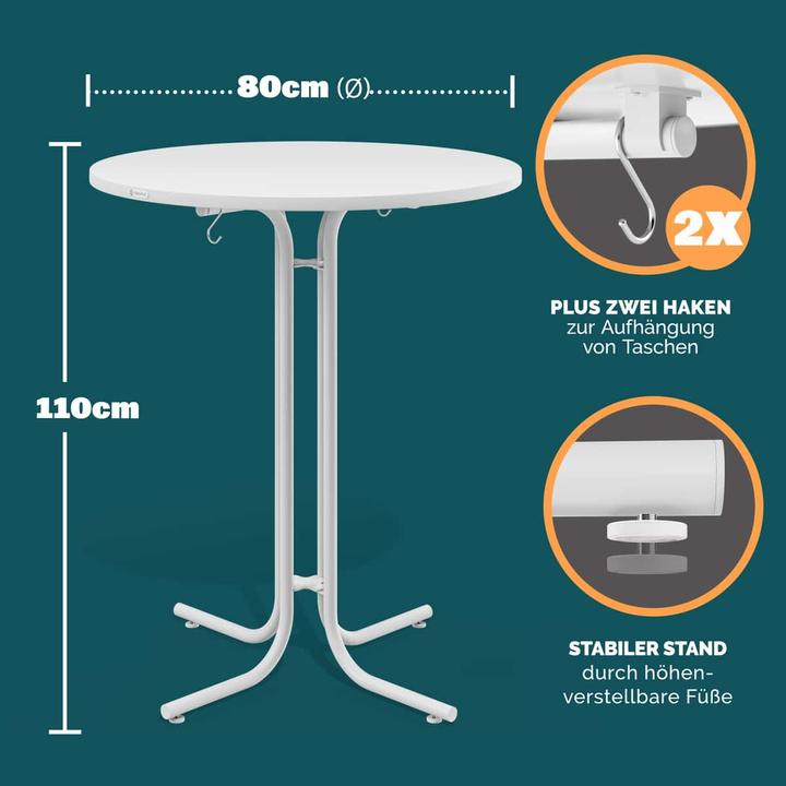 Image du produit Casaria Table haute avec housse