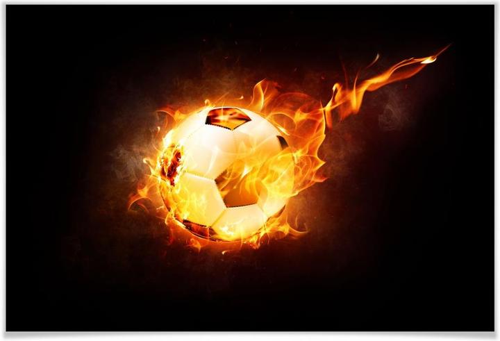 Immagine prodotto Trenddeko Calcio in fiamme (60 x 40 cm)