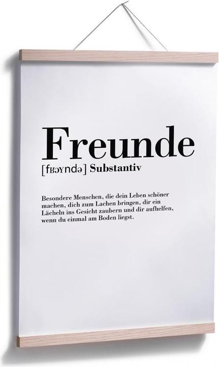 Produktbild Trenddeko Grammatik - Freunde (30 x 24 cm)