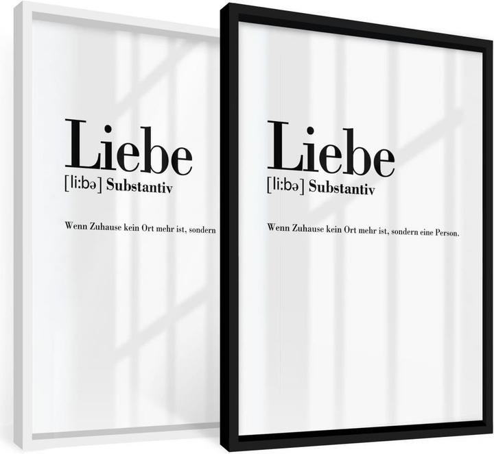 Produktbild Trenddeko Grammatik - Liebe (30 x 40 cm)