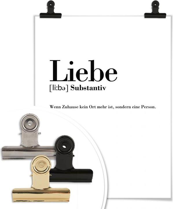 Produktbild Trenddeko Grammatik - Liebe (30 x 40 cm)