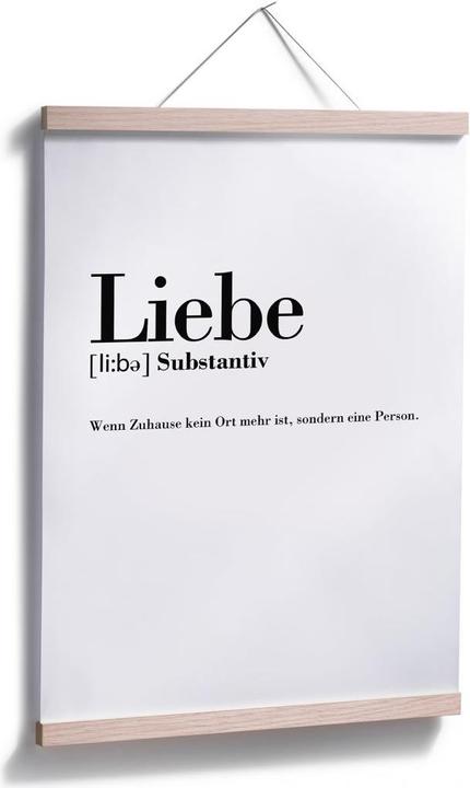 Produktbild Trenddeko Grammatik - Liebe (30 x 40 cm)