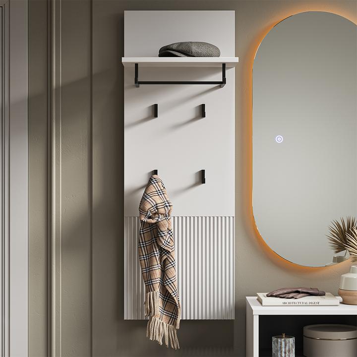 Actual product image Vicco Wandgarderobe Eliza, Weiss, 43 x 120 cm