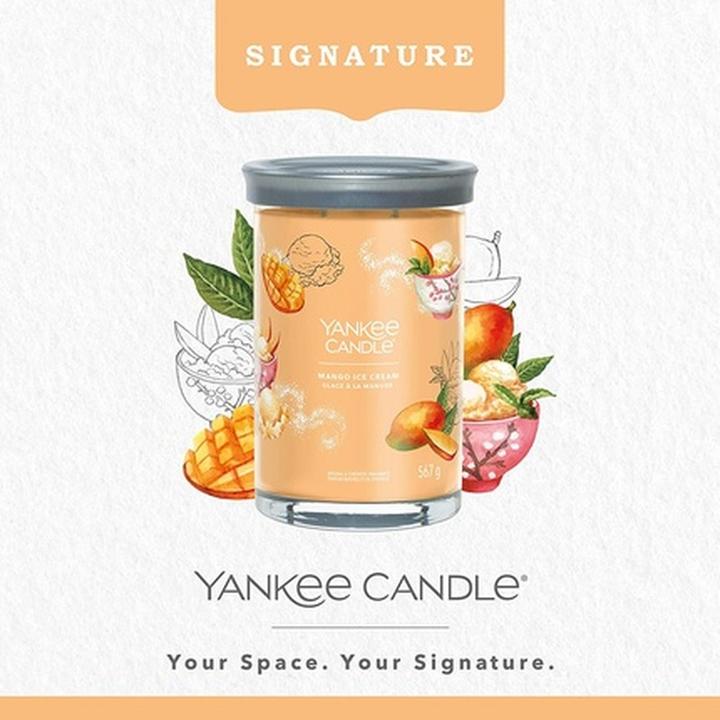 Actual product image Yankee Candle Mango Ice Cream Signature Large Tumbler Scented Candle