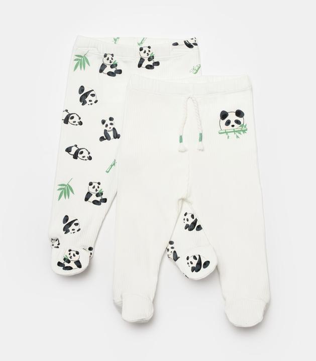 Produktbild BabyCosy Strickhose mit Fuss, 2 Pack (68)