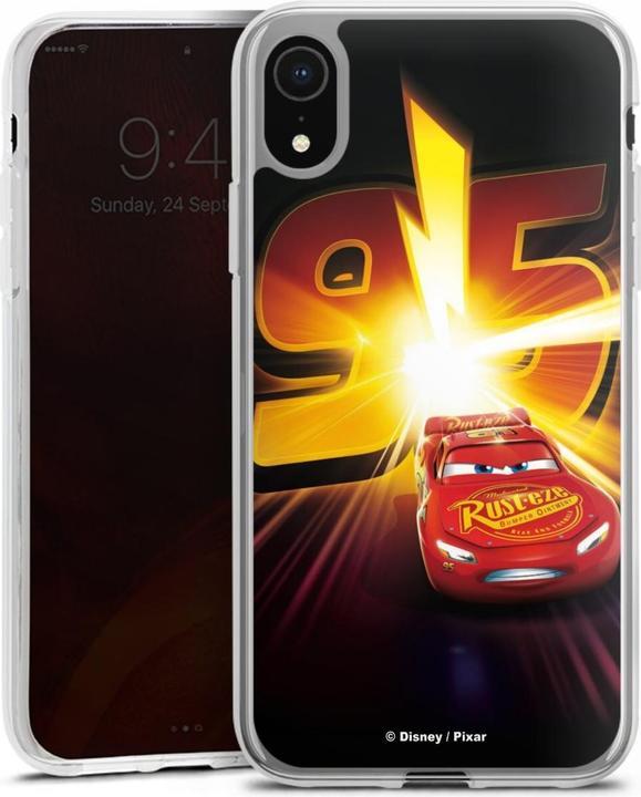 Actual product image DeinDesign Silikon Hülle für Apple iPhone Xr Handyhülle Case Smartphone Schutzhülle Cars Lightning Mcqueen 95 (Apple iPhone XR)