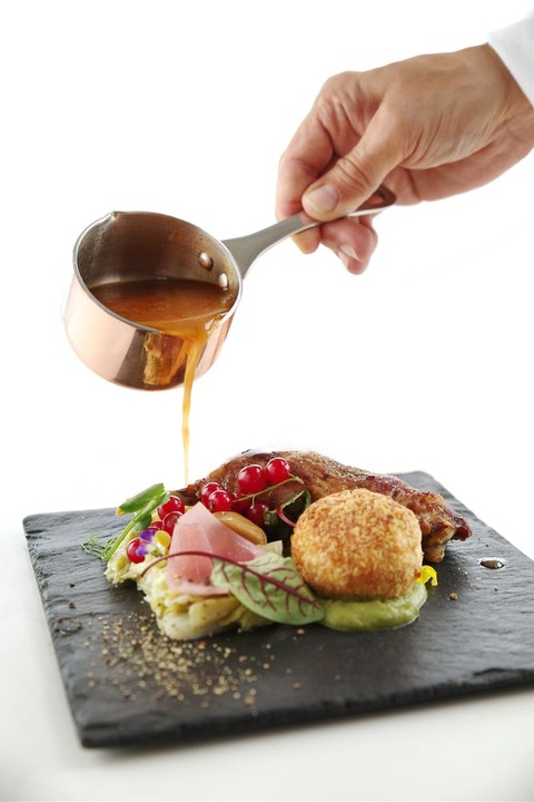 Immagine prodotto Gastro Hero Casseruola in miniatura con beccuccio (5 cm, Casseruola con manico, Alluminio, Acciaio inossidabile, Rame)