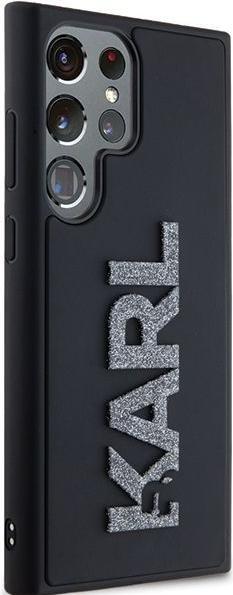 Actual product image Karl Lagerfeld KLHCL3DMBKCK S928 czarny/black hardcase 3D Rubber Glitter Logo (Samsung Galaxy S24 Ultra)
