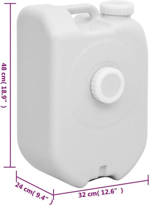 Produktbild vidaXL Wassertank Tragbar mit Adapter 24 L Grau