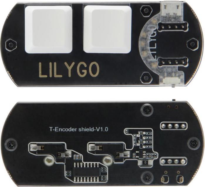 Actual product image Lilygo T-Encoder Shield V1.0 2-Key Macro Pad