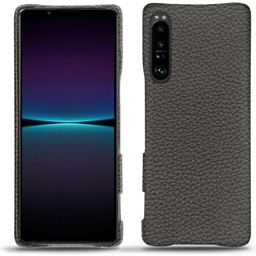 Thumbnail - Noreve Lederschutzhülle (Sony Xperia 1 IV), Smartphone Hülle, Grau