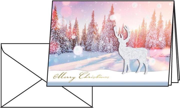 Actual product image Sigel Christmas card Snow Deer A6, 10 pieces (1 pcs.)